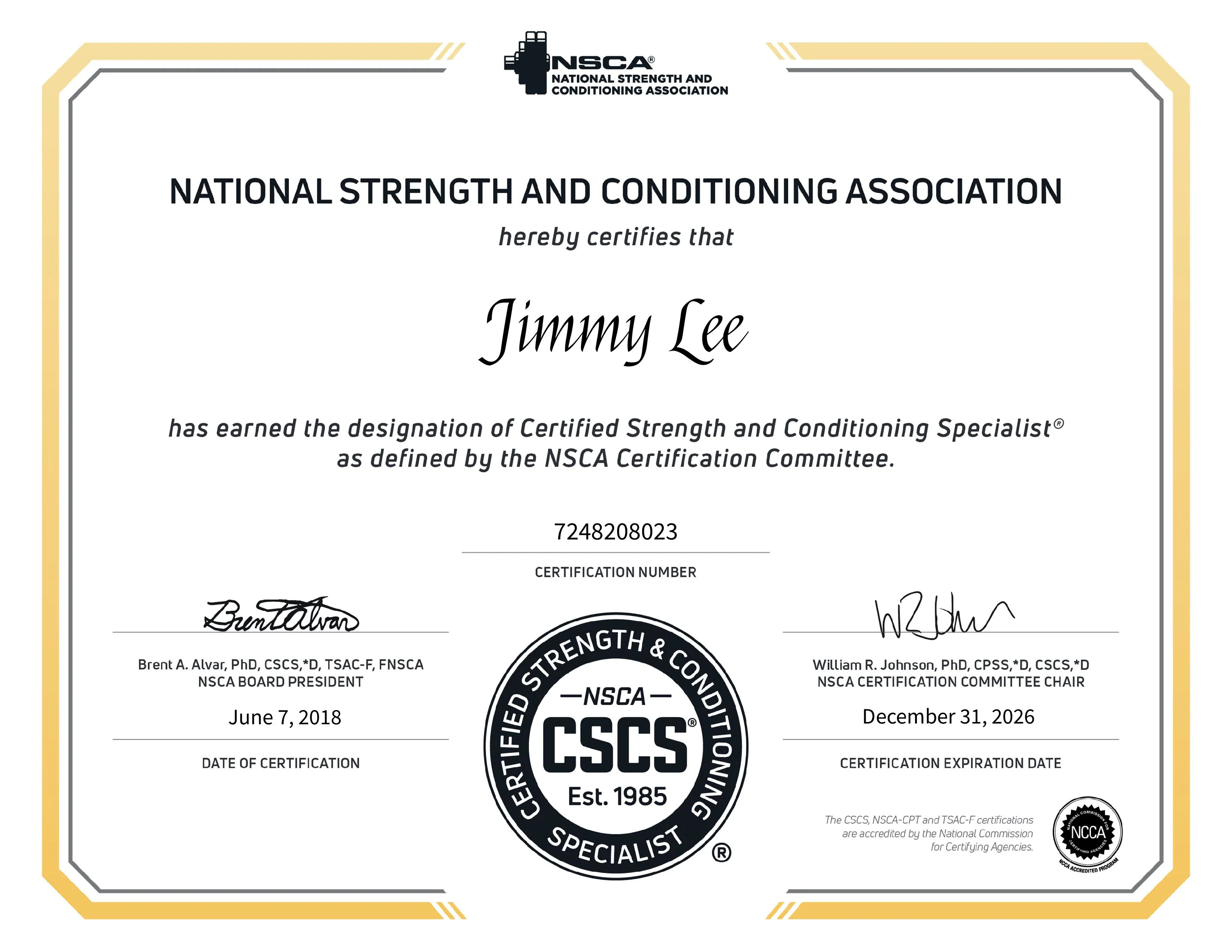 CSCS2026 Certificate 2